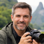 Marco Rossi – Italy photographer enjoying a private custom Guilin and Yangshuo karst mountains tour with bamboo rafting experience, luxury China travel portrait