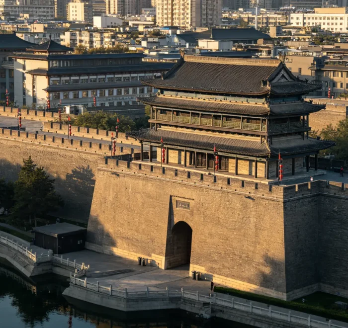 Xi’an Ancient City Wall in Shaanxi China, Ming Dynasty fortification historic landmark with walking and cycling experience, private cultural tour by Origin China Travel